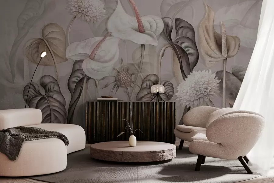 Valokuvatapetti Kasvit seinällä w04669v1