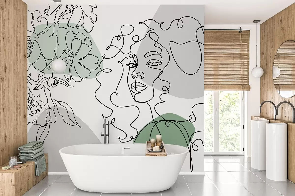 Valokuvatapetti Tyttö jonossa w04724v1