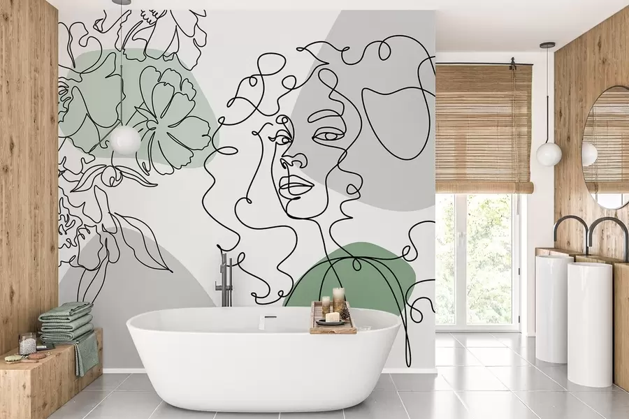 Valokuvatapetti Tyttö jonossa w04724v1