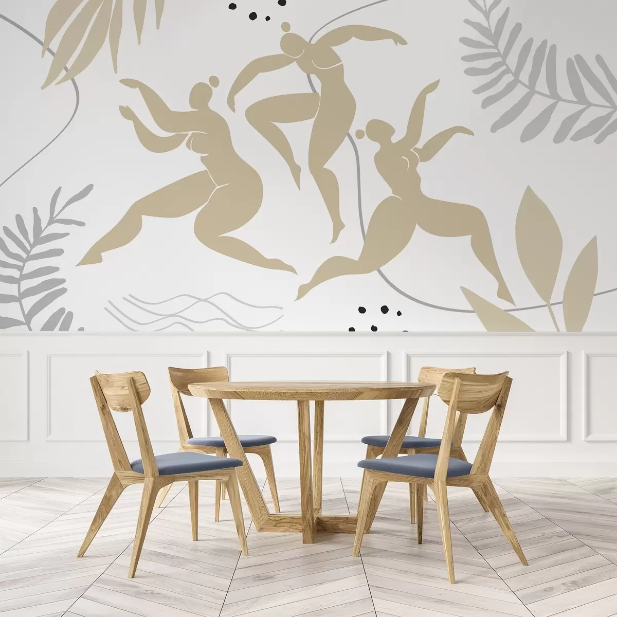 Valokuvatapetti Naisten abstraktit siluetit w04725