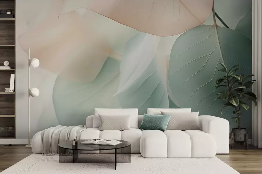 Valokuvatapetti Abstraktit lehdet w04726