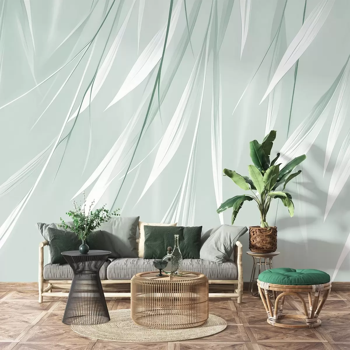 Valokuvatapetti Roikkuvat ohuet lehdet w04703v1