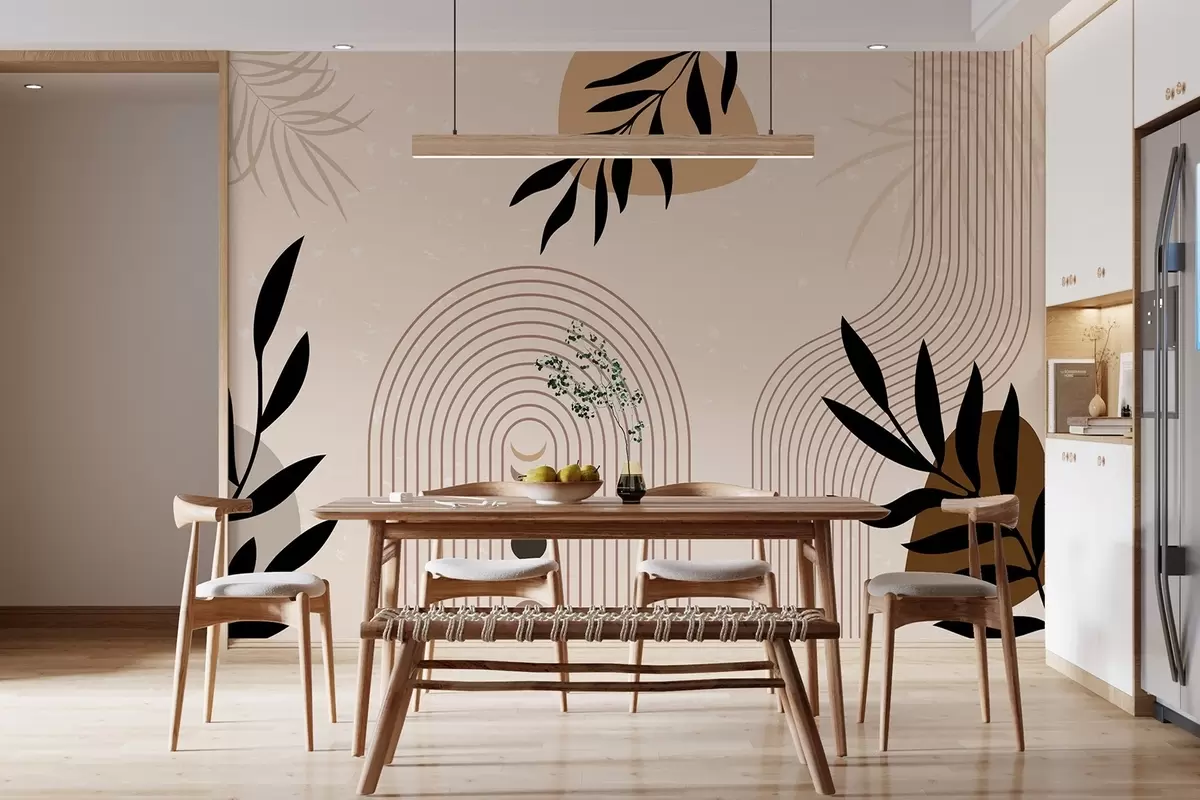 Valokuvatapetti Abstrakti kasveilla w04745