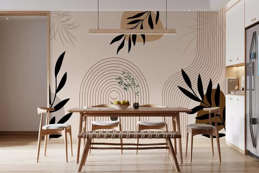 Valokuvatapetti Abstrakti kasveilla w04745