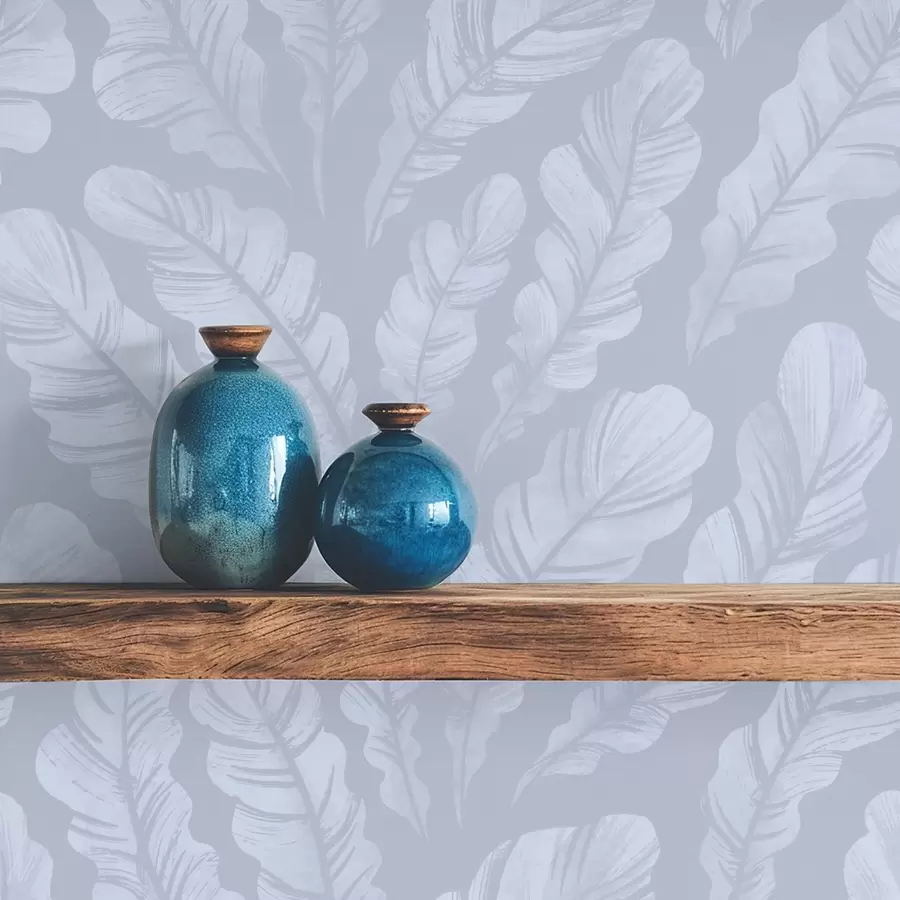 Valokuvatapetti Suuret höyhenet vaaleansinisävyisinä a00839v1