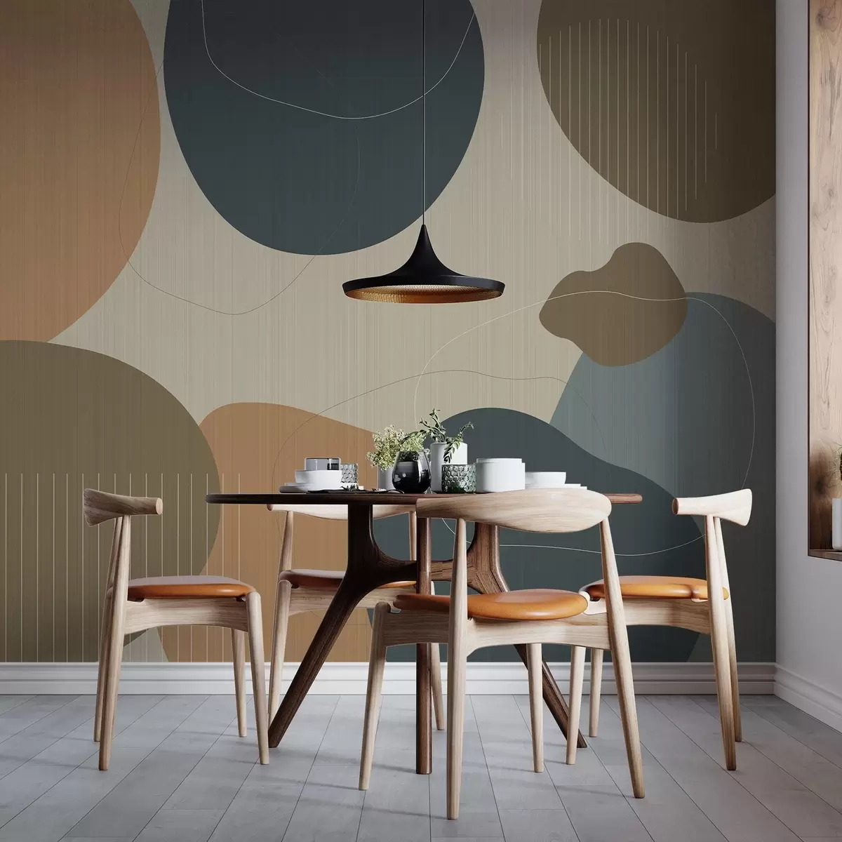 Valokuvatapetti Abstraktit ympyrät w04759v1