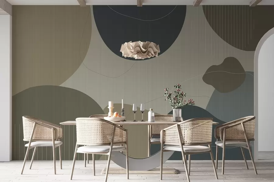 Valokuvatapetti Abstraktit ympyrät w04759v2