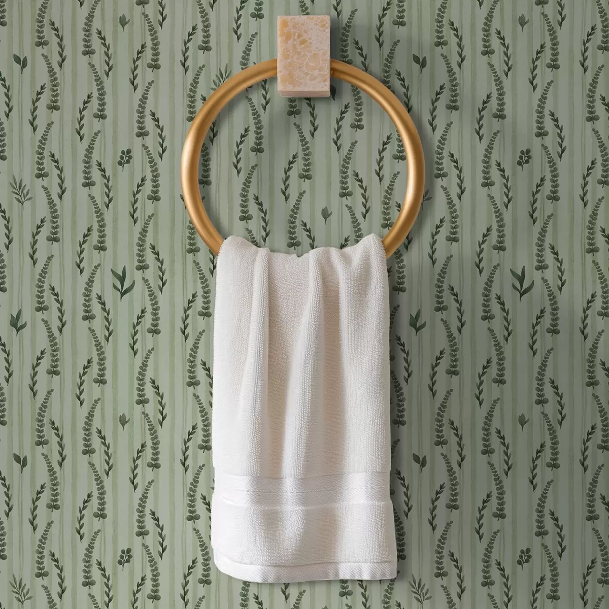 Taustakuva Tiheä vihreä ruoho ja mintun versot raidoilla a00819