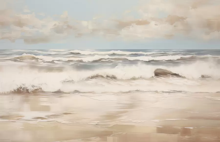 Valokuvatapetti Pastellivärinen merimaisema w04836