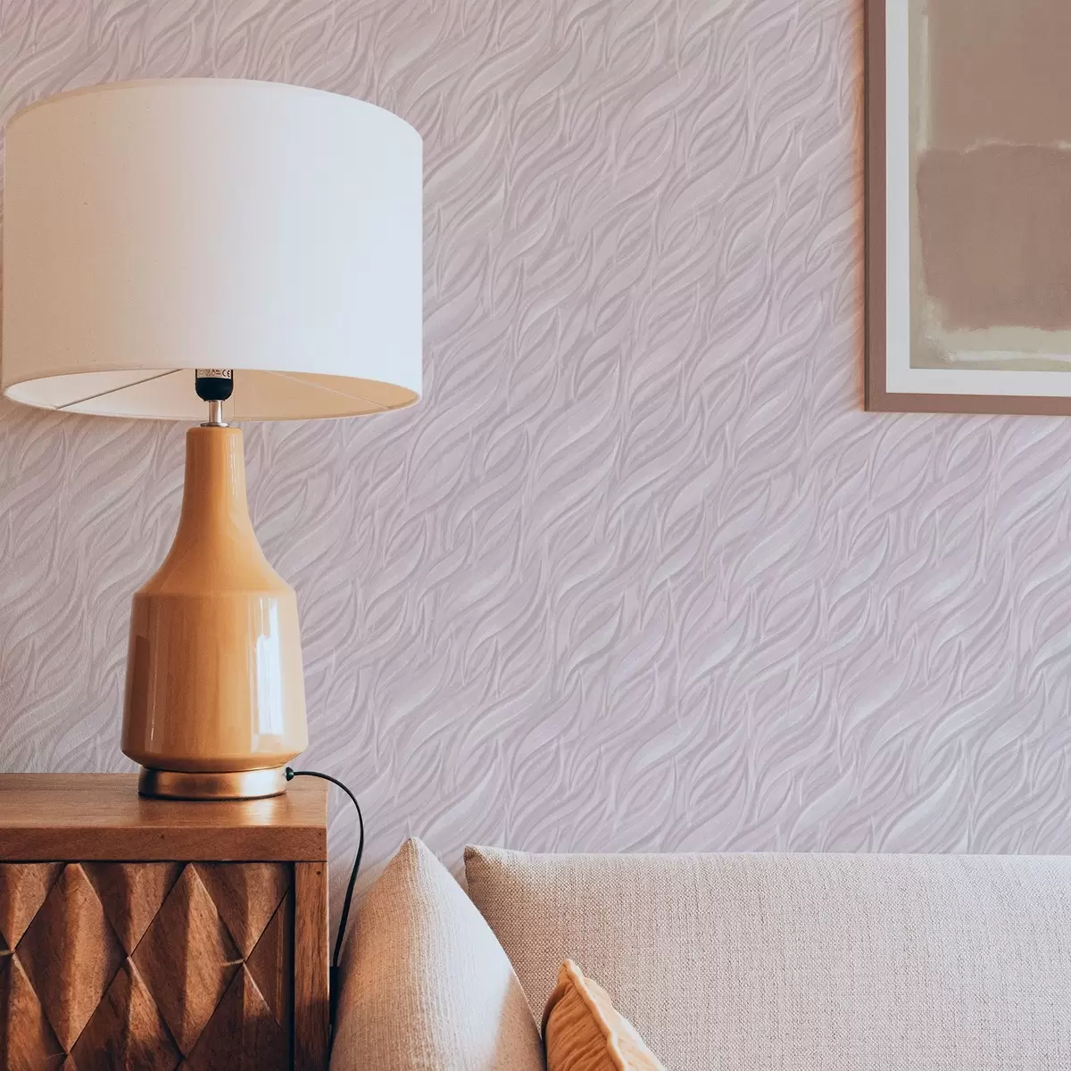 Taustakuva Teksturoidut harjausaallot, puuterinpunainen a00688v1