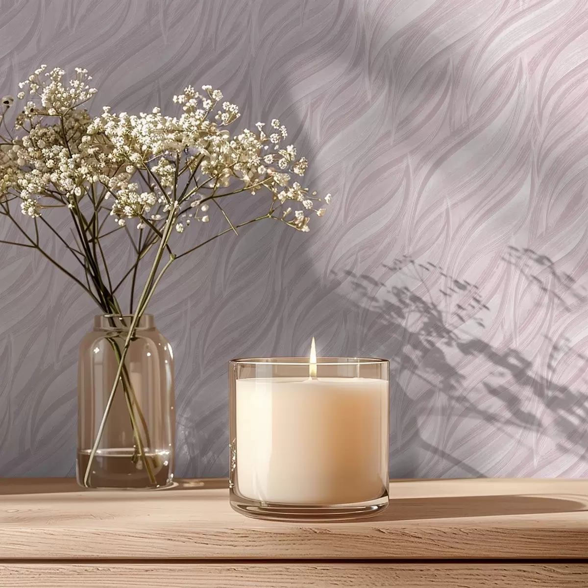 Taustakuva Teksturoidut harjausaallot, puuterinpunainen a00688v1