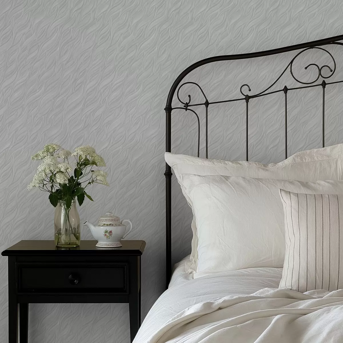 Taustakuva Teksturoidut harjausaallot, vaalea minttu a00688v2