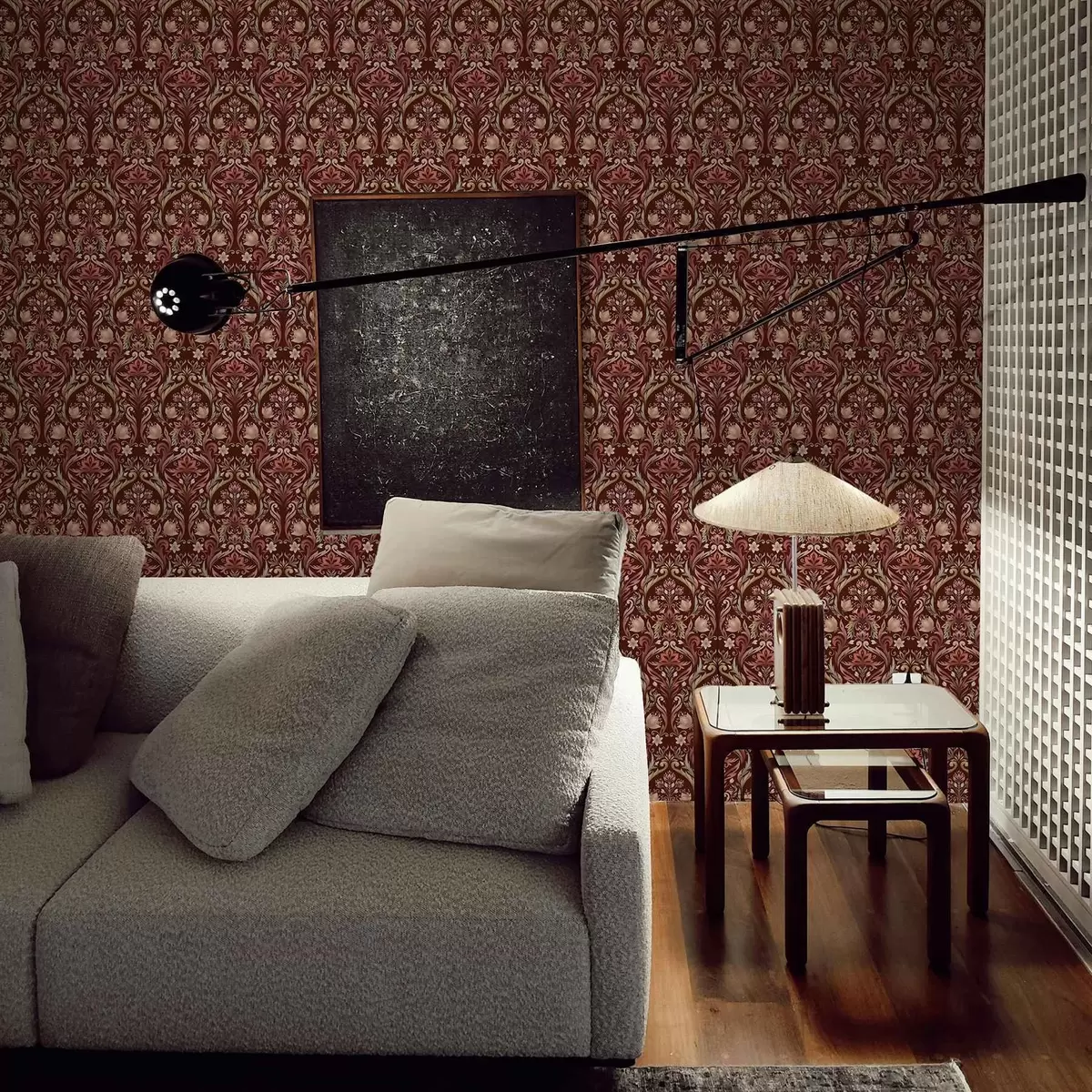 Taustakuva Tulppaanikoriste, rikas viininpunainen tausta a00827v2