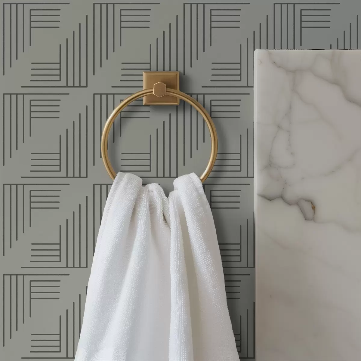 Taustakuva Lineaariset kulmablokit, jotka muodostavat neliöitä lämpimällä harmaalla a00907