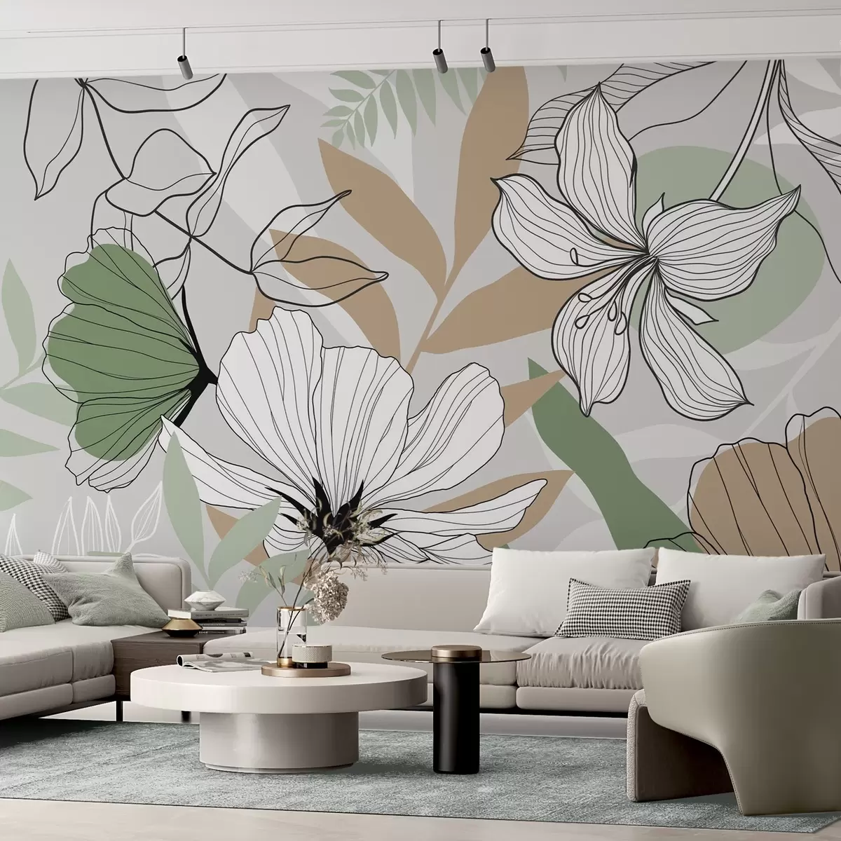 Valokuvatapetti Abstraktit kasvit ja kukat w04898v2