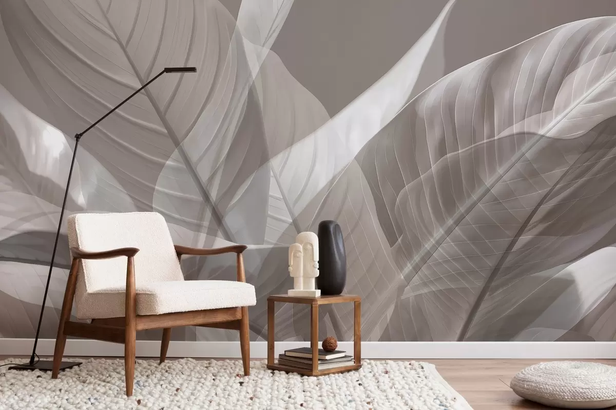 Valokuvatapetti Suuret lehdet w04901v2