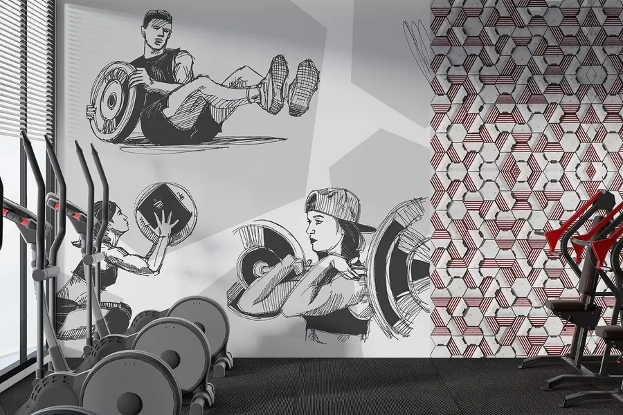 Valokuvatapetti Urheilijat w04909v2