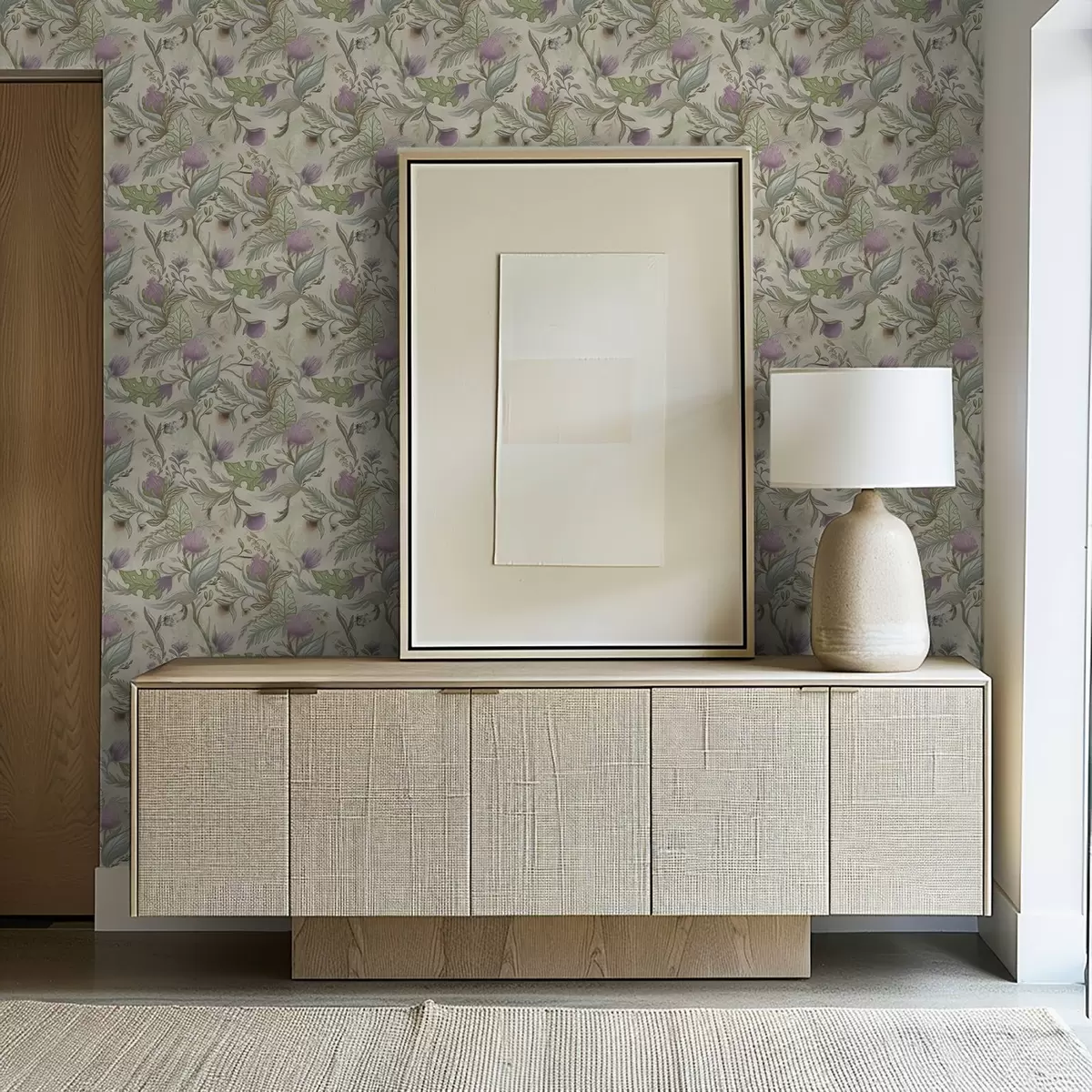 Taustakuva Liljankukannat ja pehmeä vehreys kermanvärisellä taustalla a00930v2