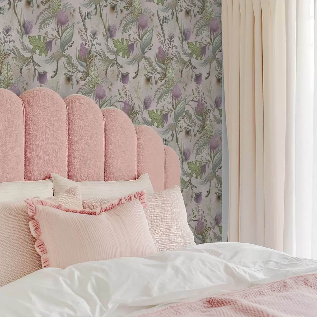 Taustakuva Liljat ja lehdet jauhemaisella taustalla a00930v3