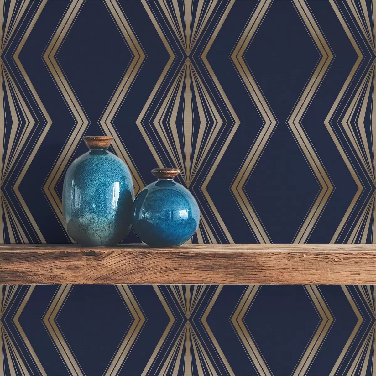 Taustakuva Tummansininen tausta, jossa geometrisia rombeja ja siksak-kuvioita a00974v2