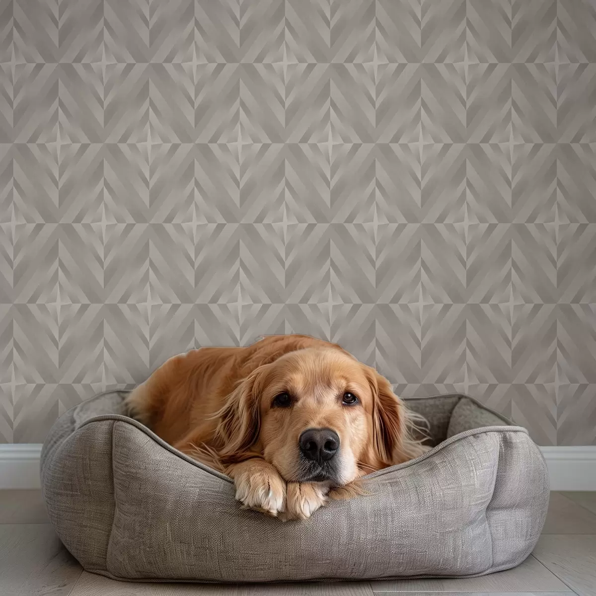 Taustakuva Geometriset neliöt, joissa on nuolet lämpimissä beige-sävyissä a00982