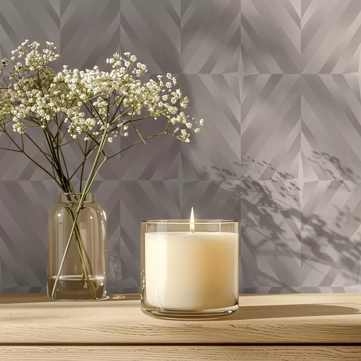 Taustakuva Geometriset neliöt, joissa on nuolet lämpimissä beige-sävyissä a00982