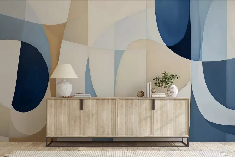 Valokuvatapetti Vesivärigeometria w04837