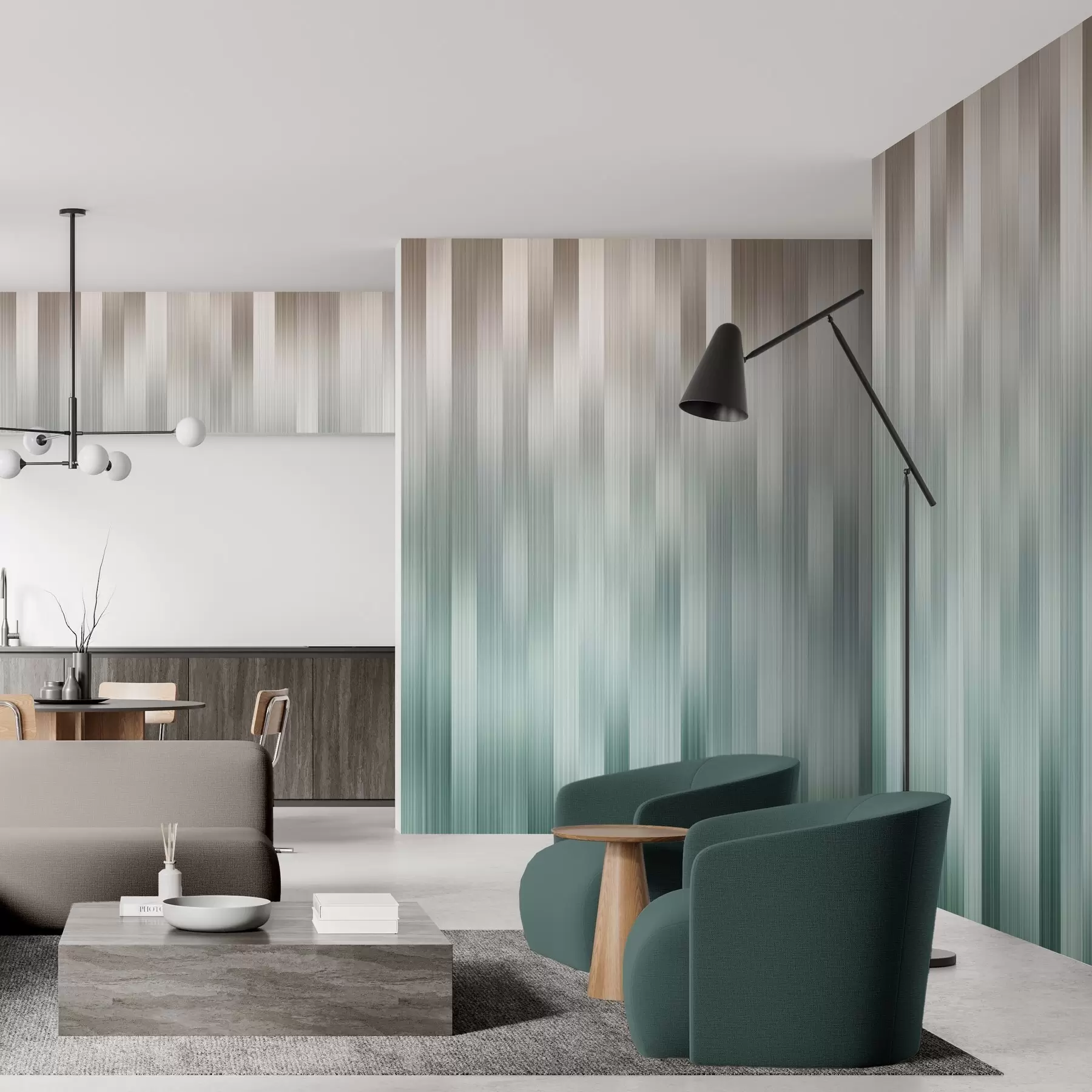 Valokuvatapetti Pystysuorien viivojen harmonia w04952