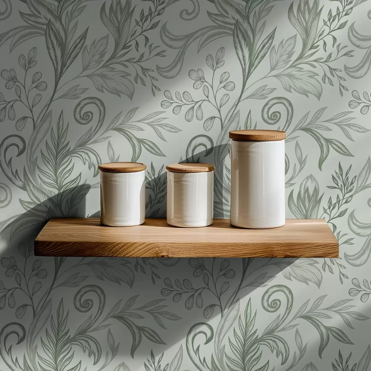 Taustakuva Pehmeät mintunväriset, käpristyneet lehdet, joissa on herkät harmaavihreät viivat a00935v3