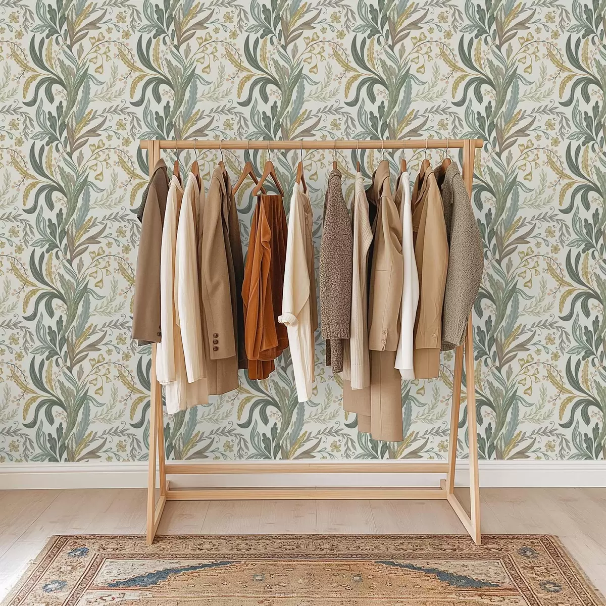 Taustakuva Lämmin kukkakoriste luonnollisissa maanläheisissä sävyissä a00939v1