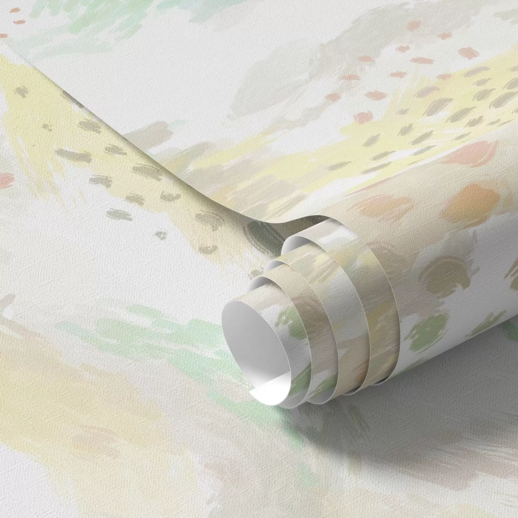 Valokuvatapetti Vaaleat pastellivärit lähes valkoisella taustalla a00999