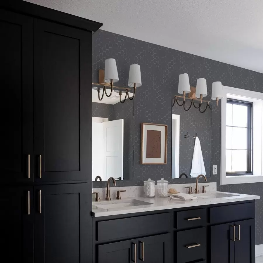 Valokuvatapetti Tumma grafiittinen hunajakenno-kuvio, jossa on syvyyttä a01061v1