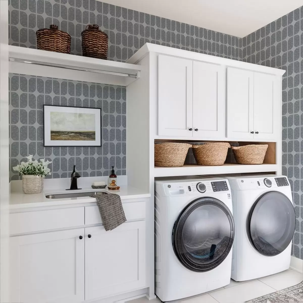 Taustakuva Harmaa mosaiikki, jossa on suorakulmaiset kaaret ja pehmeä tekstuuri a01068