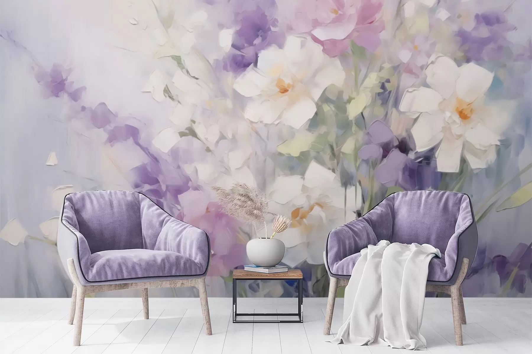 Valokuvatapetti Abstrakti kukkakimppu w09597