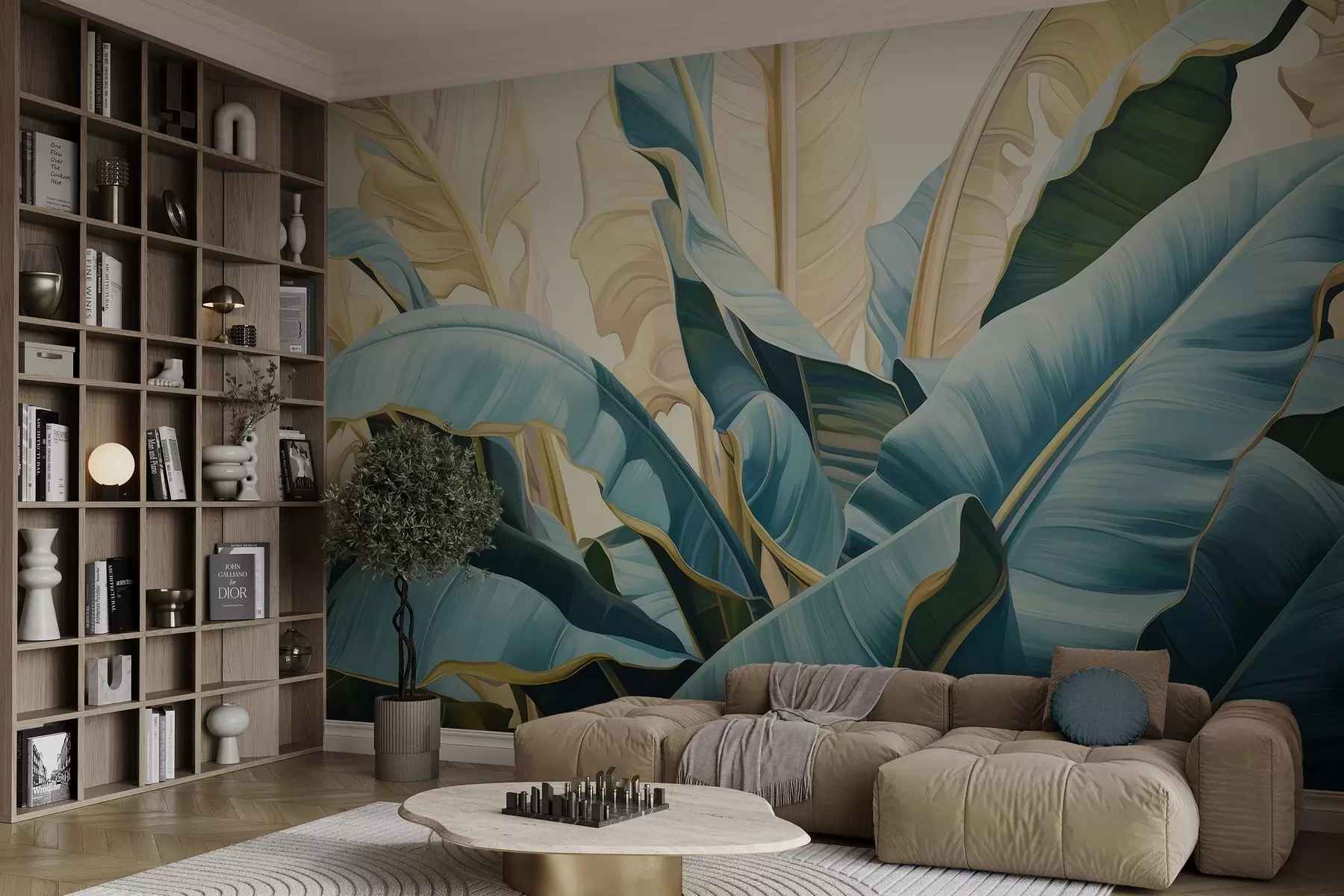 Valokuvatapetti Suuret banaaninlehdet w05005