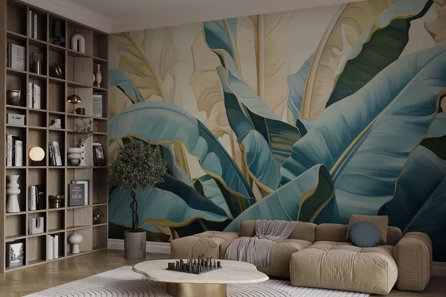 Valokuvatapetti Suuret banaaninlehdet w05005