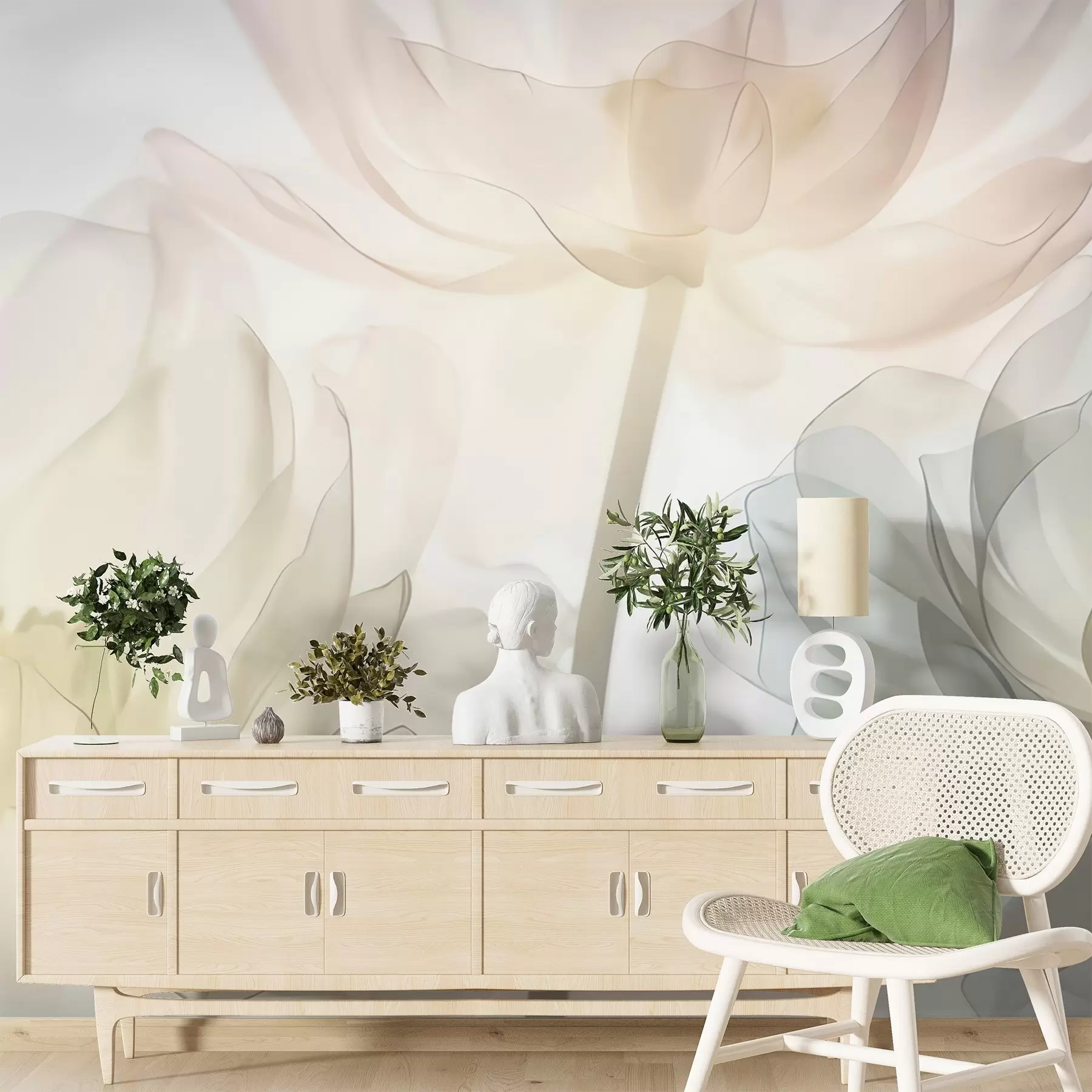 Valokuvatapetti Suuret kukat w05030