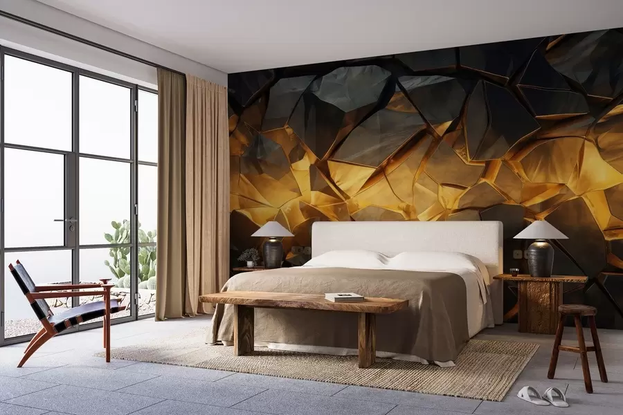 Valokuvatapetti Vesiväri Kivi-imitaatio w05045