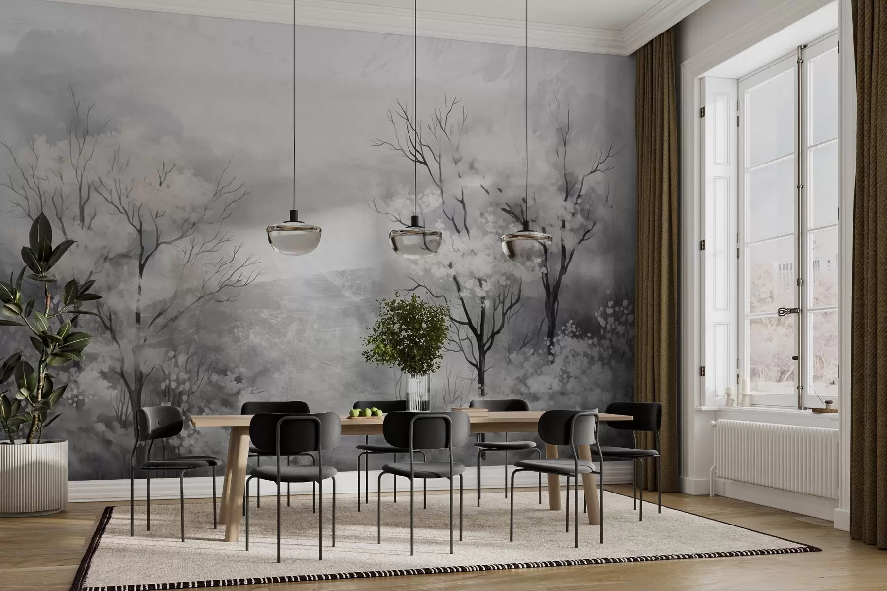 Valokuvatapetti Puiden kevyt hengitys w05054