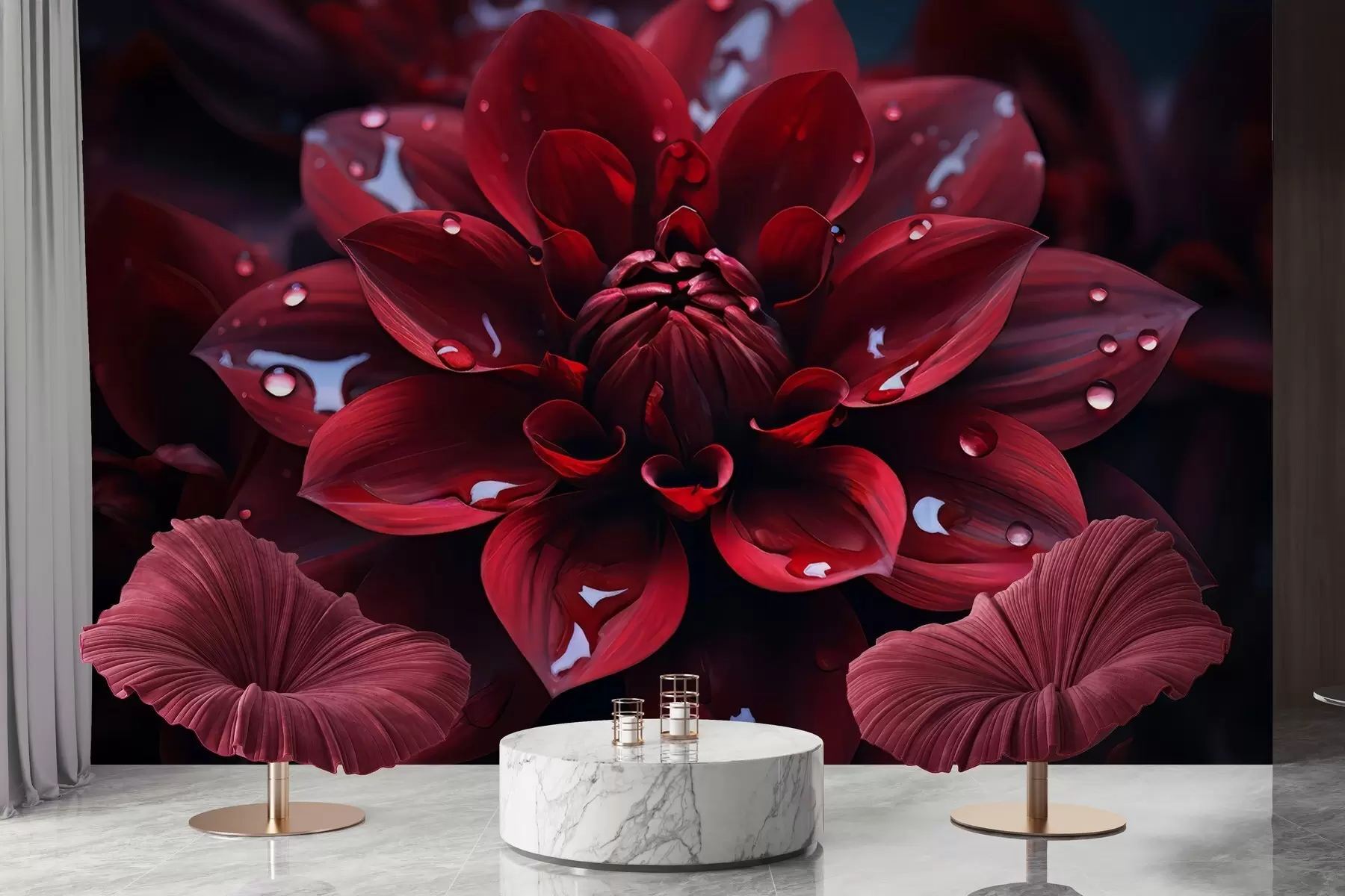 Valokuvatapetti Mehevä krysanteemi w05057