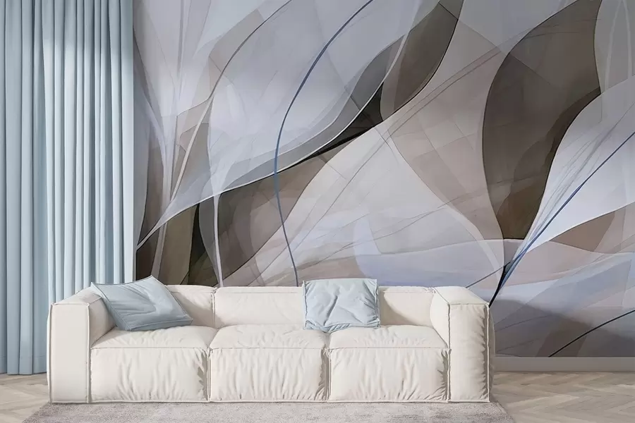 Valokuvatapetti Terävät lehdet w05084