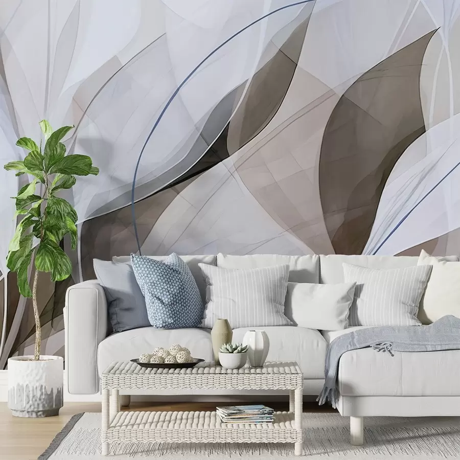 Valokuvatapetti Terävät lehdet w05084