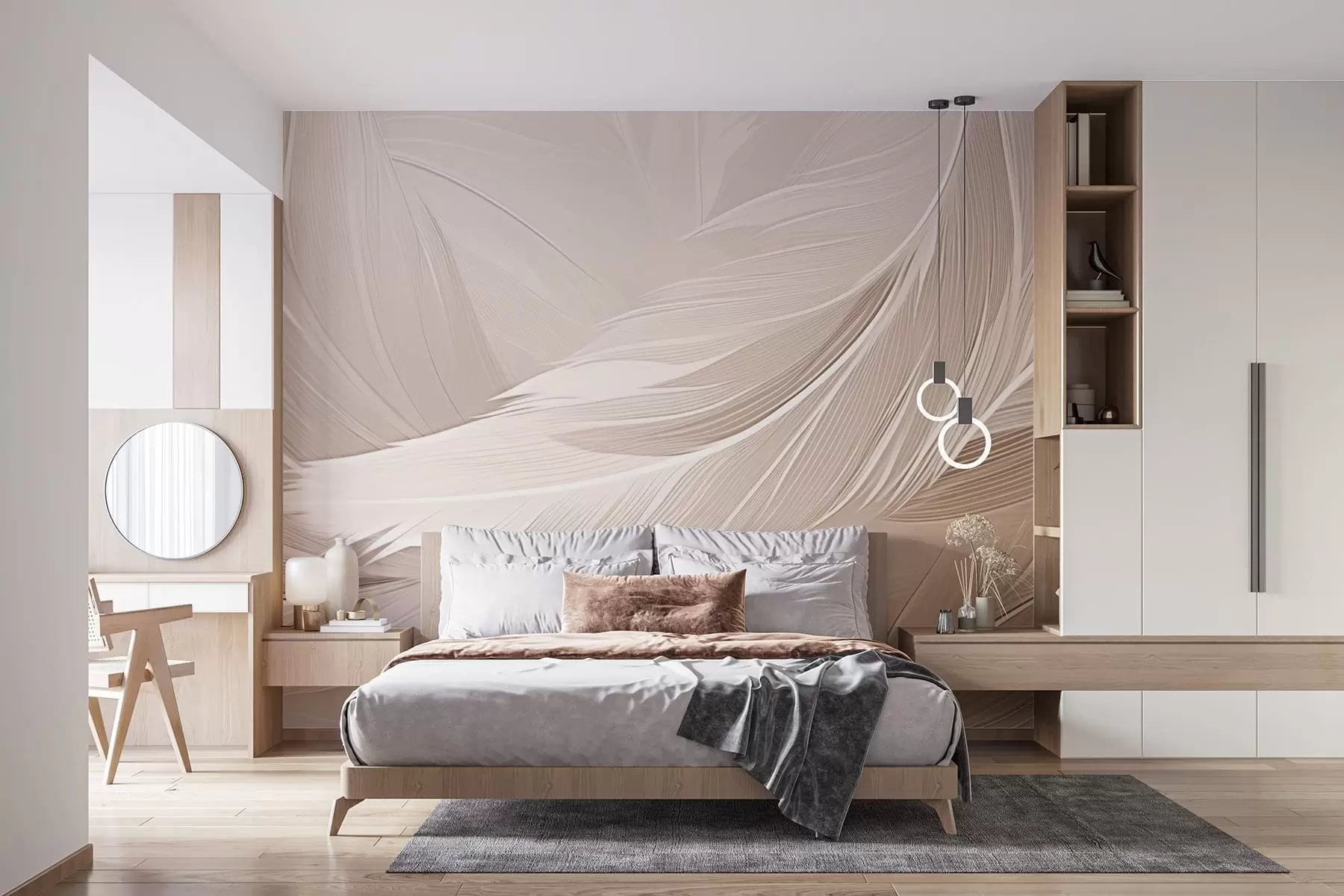 Valokuvatapetti Höyhenet w05104