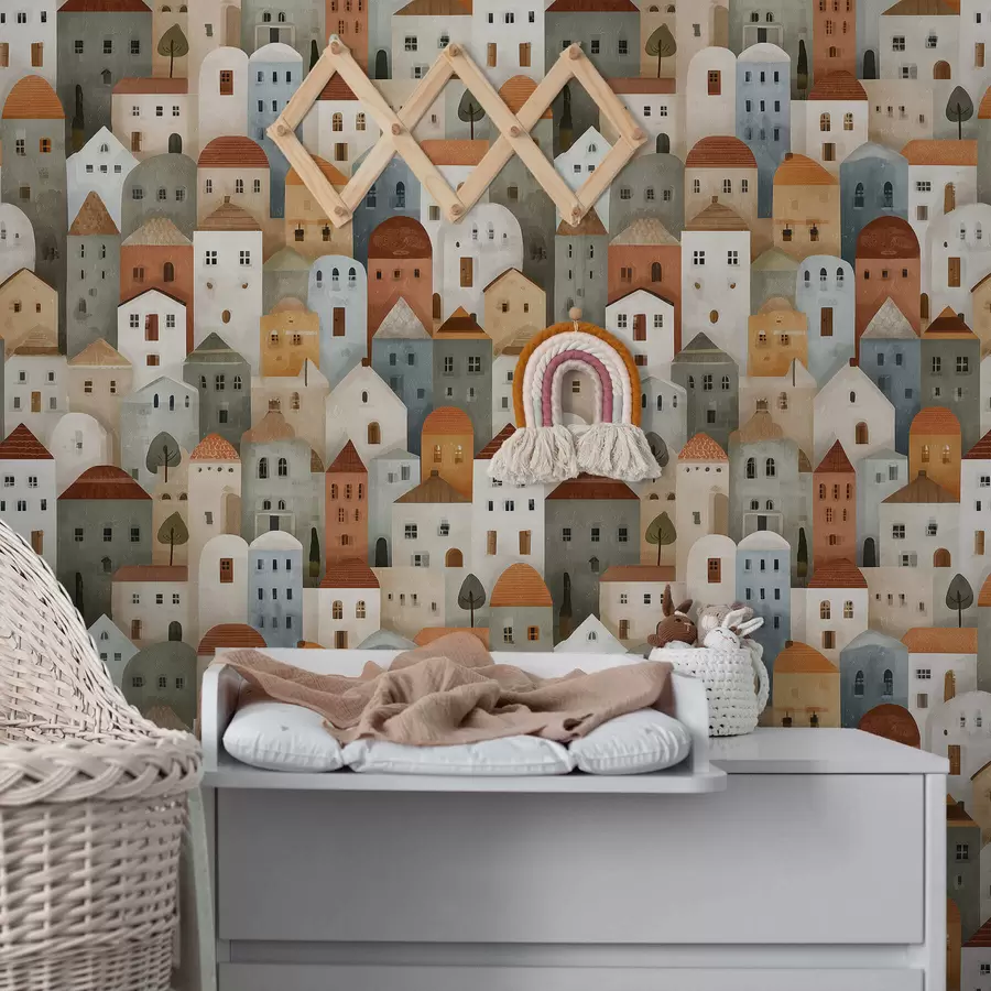 Valokuvatapetti Pienet kaupunkitalot a00970