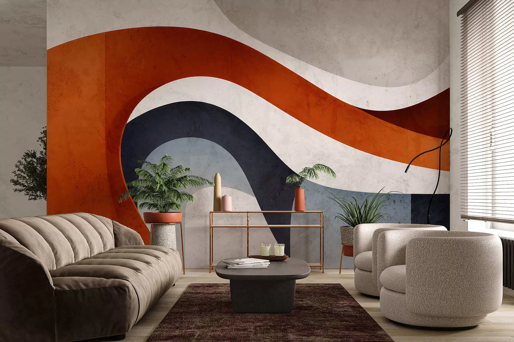 Valokuvatapetti Geometrinen tila w05169