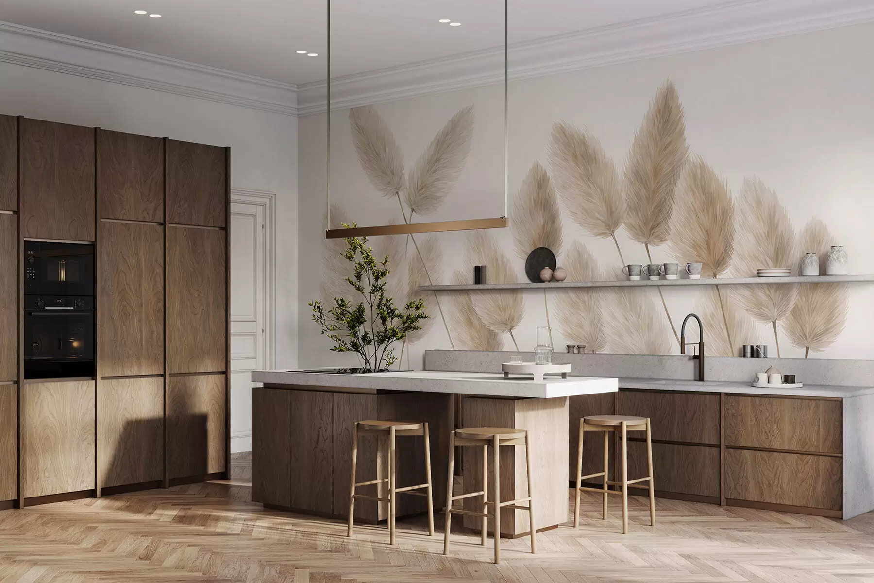 Valokuvatapetti Kenttäpiikkikukinnot w05175