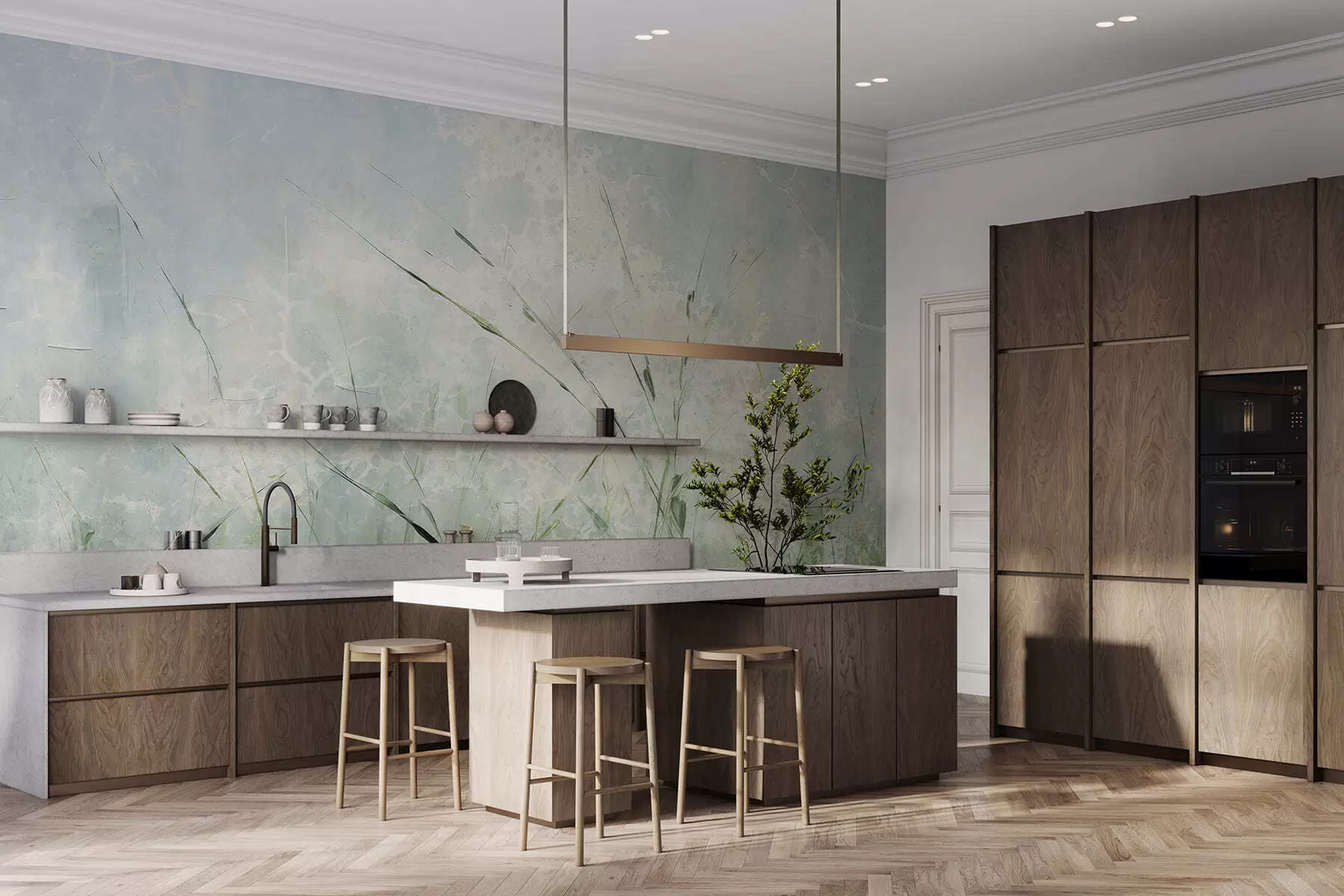 Valokuvatapetti Ruohojen keveys w05176