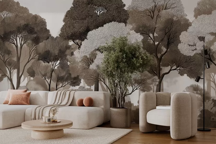 Valokuvatapetti Lehtipuumetsä w05198v3