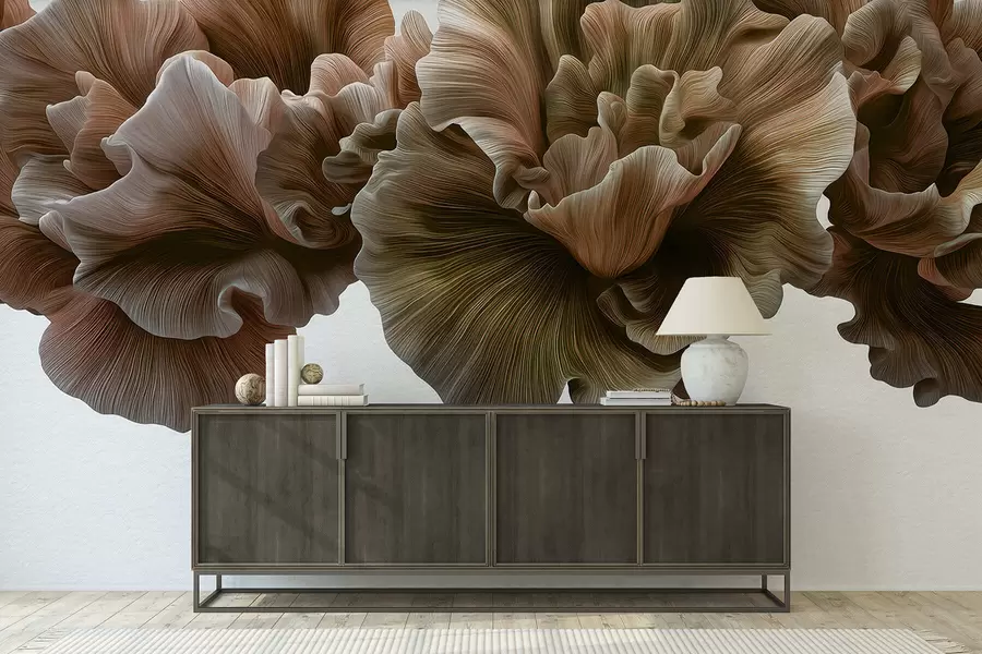 Valokuvatapetti Ylelliset terälehtien kaarevat muodot w05249v1