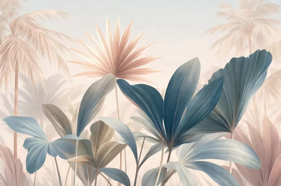 Valokuvatapetti Kietoutuvat trooppiset lehdet w05251